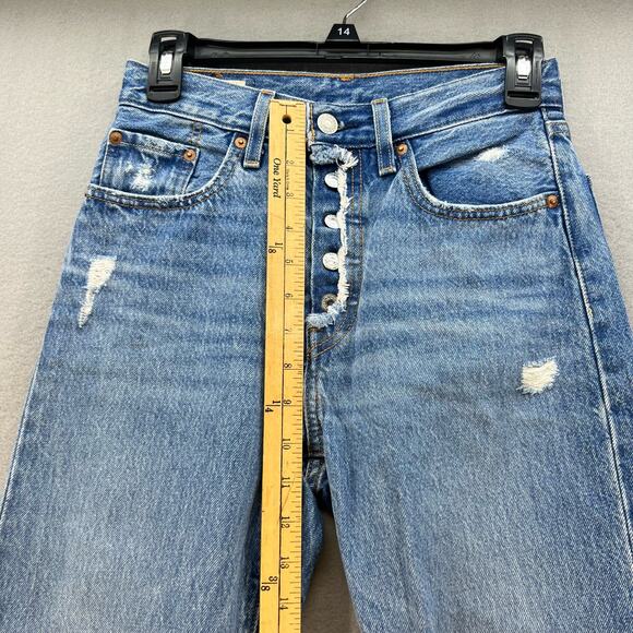 Levi's 501XX Jeans Women's W24 L26 (0) Big E Button Fly Light Stone Normcore - Picture 14 of 16